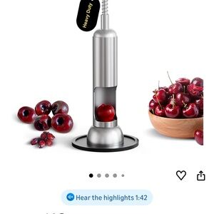 Heavy Duty Silver Cherry Pitter